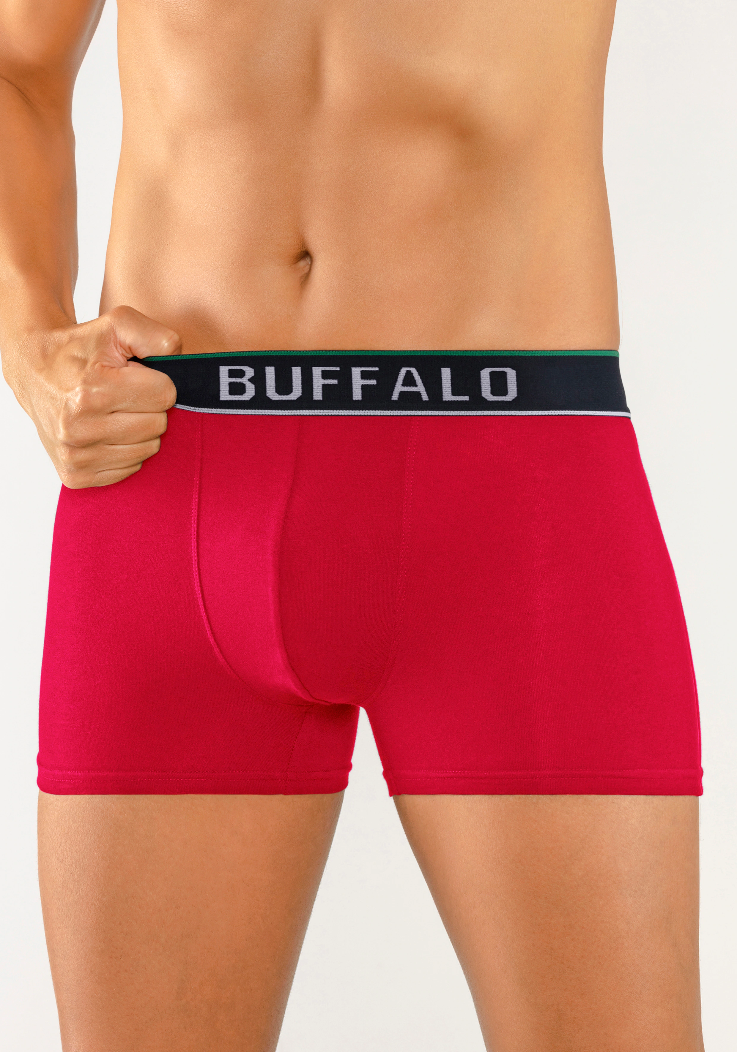 Buffalo Boxer "Boxershorts für Herren", (Packung, 3 St.), aus Baumwoll-Mix günstig online kaufen