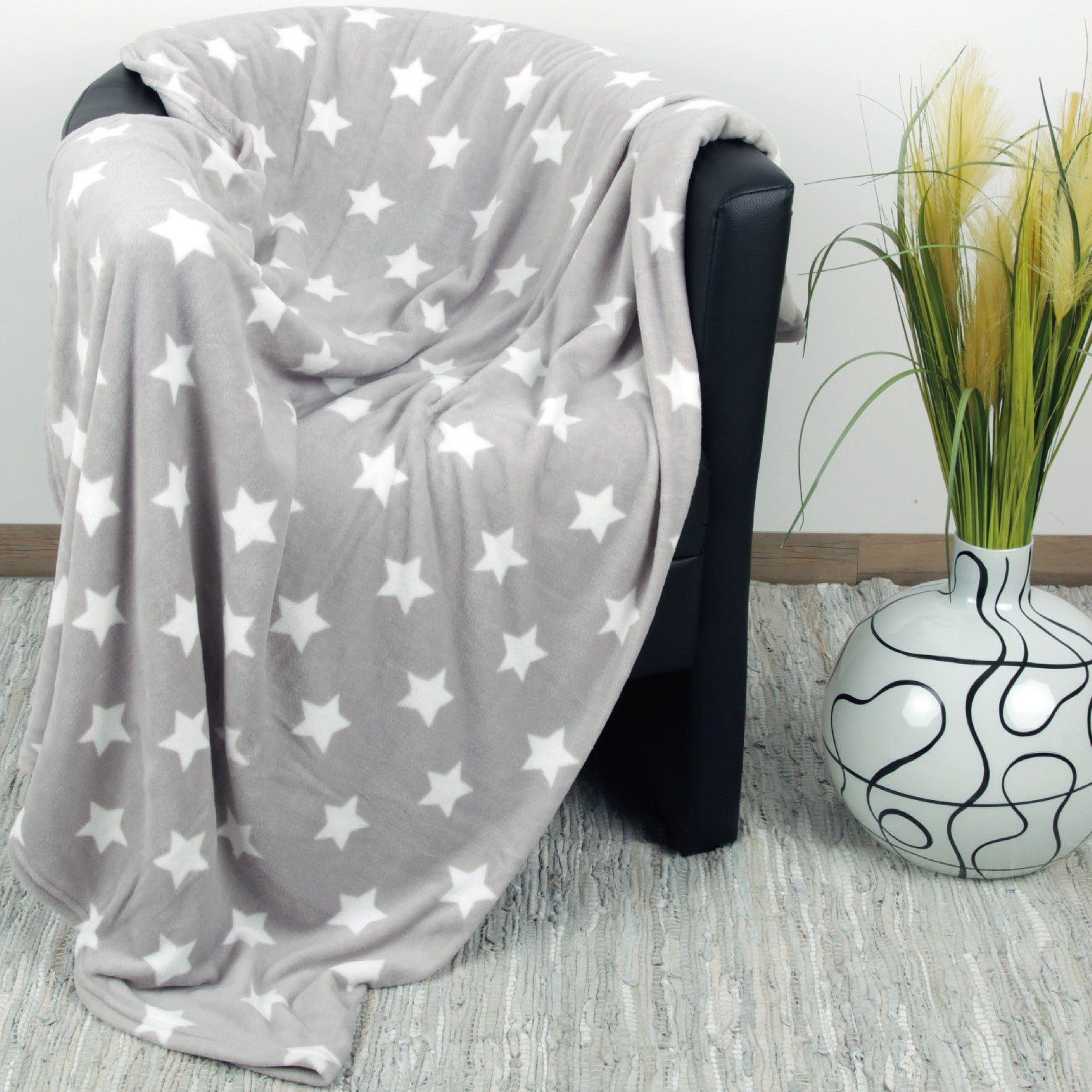 Wohndecke Sterne, Bestlivings, Kuscheldecke XXL Flauschdecke günstig online kaufen