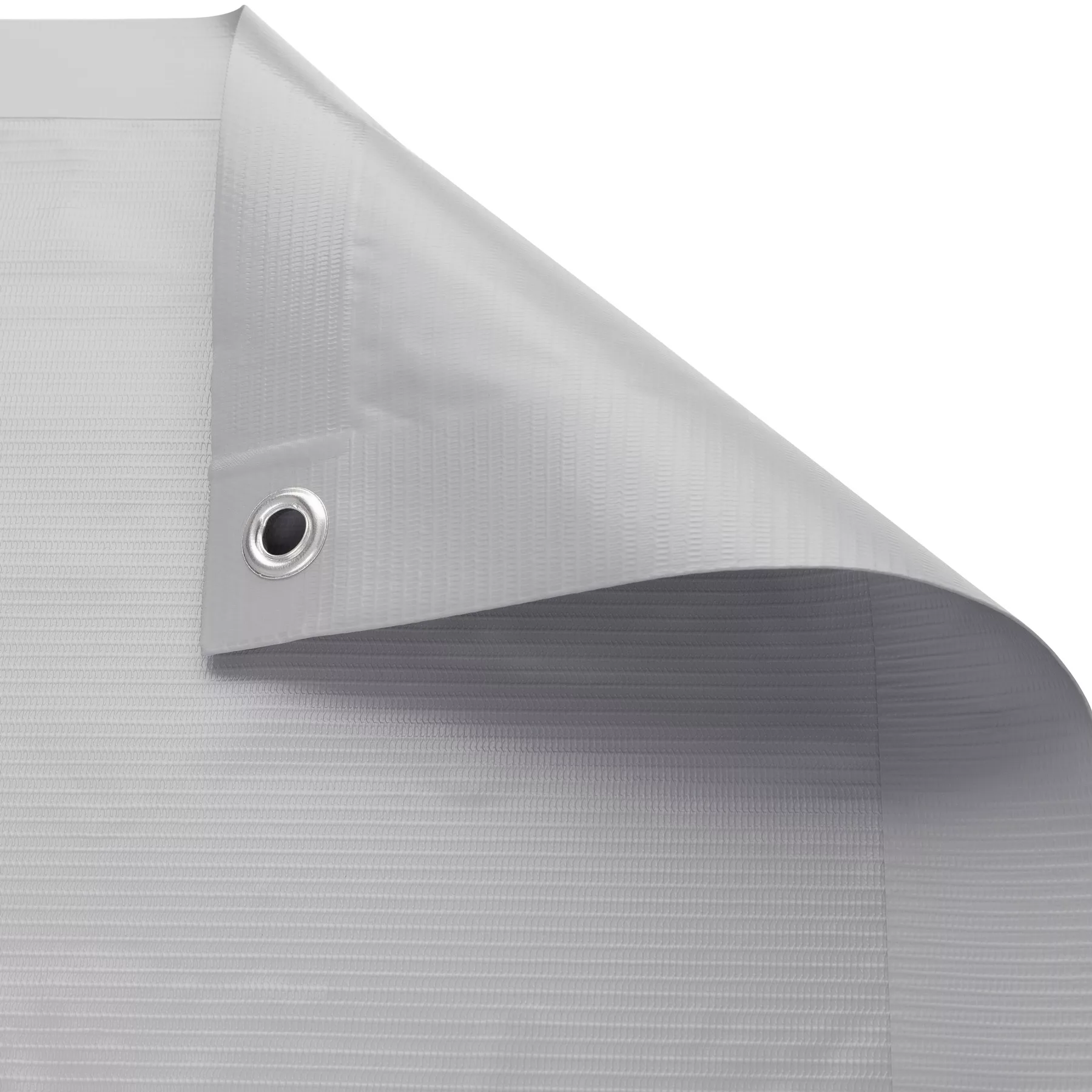 Balkon Sichtschutz mit metallverstärkten Ösen, Version 1 - grau, 90 cm günstig online kaufen