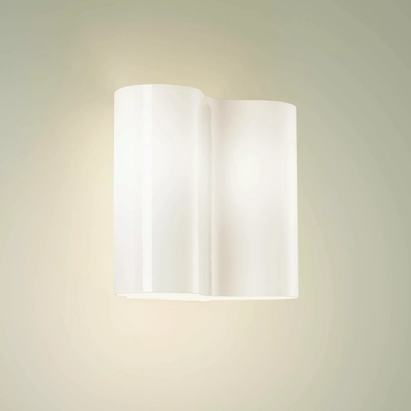 Foscarini Double Wandleuchte aus Glas, weiß günstig online kaufen