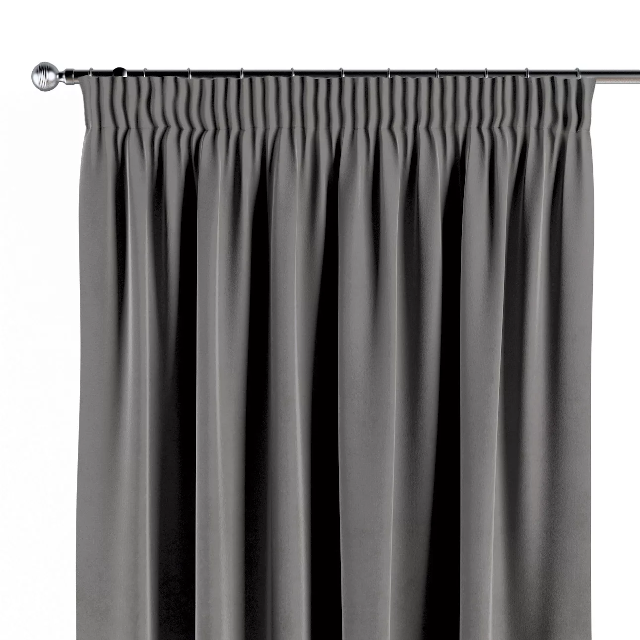 Vorhang mit Kräuselband, grau, Crema (179-10) günstig online kaufen