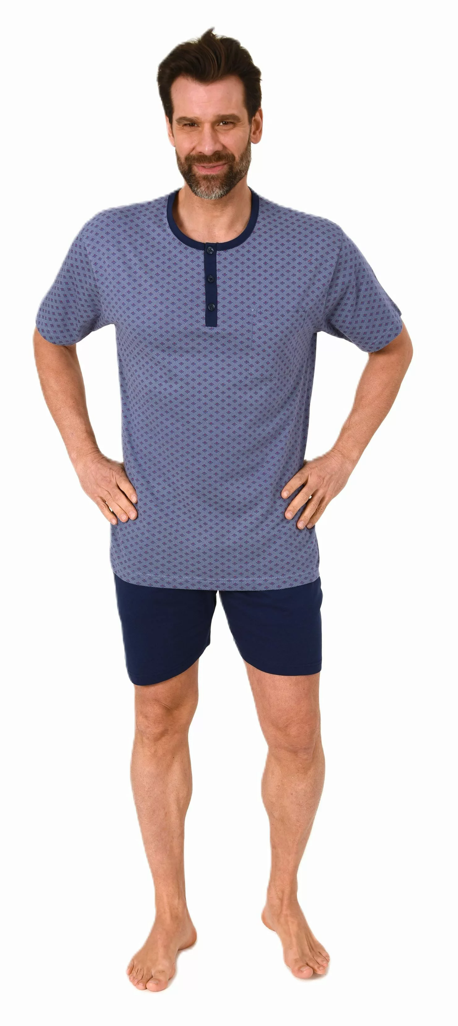 Normann Pyjama Normann Herren Schlafanzug kurzarm günstig online kaufen