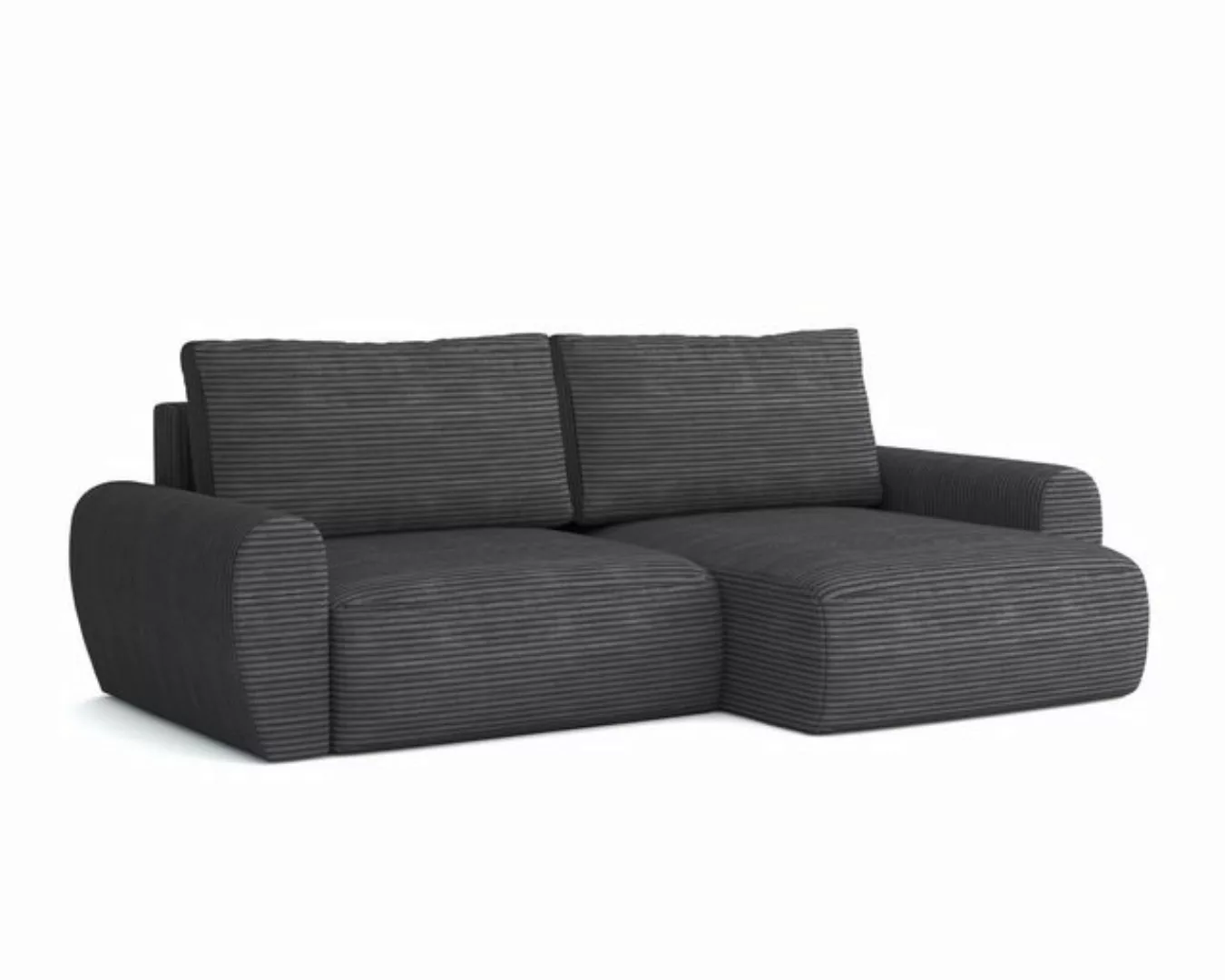 Deine Möbel 24 Wohnlandschaft HEIDI 253 cm breit Ecksofa Sofa Wohnzimmer L- günstig online kaufen