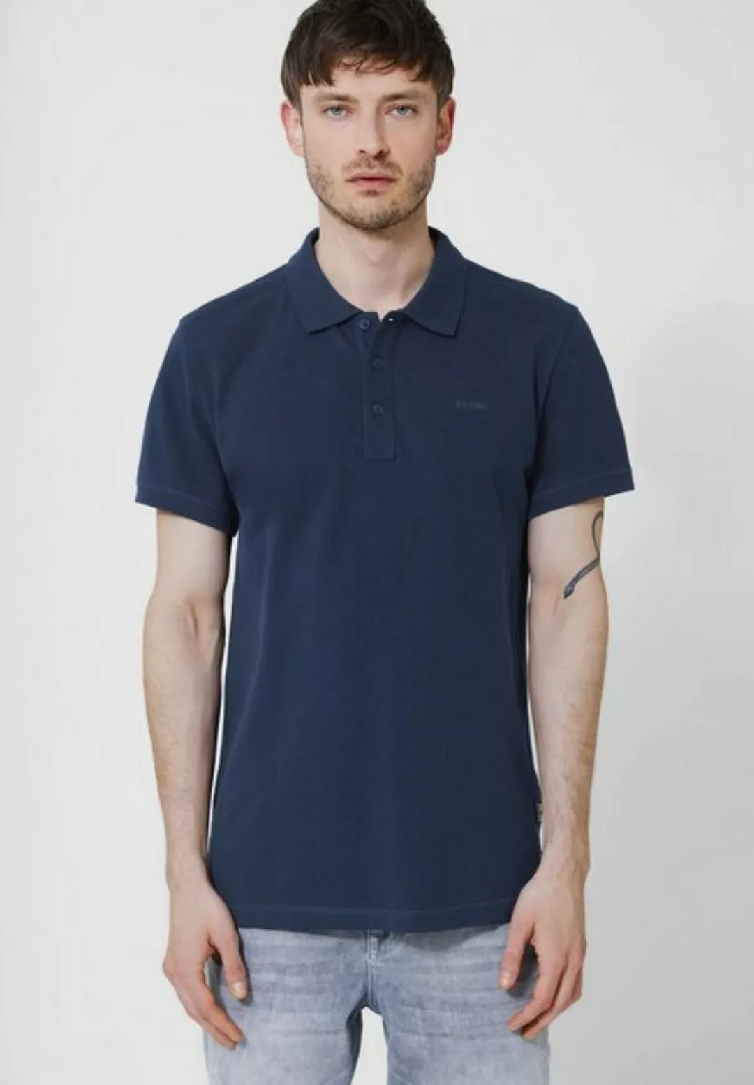 STREET ONE MEN Poloshirt, in Unifarbe günstig online kaufen