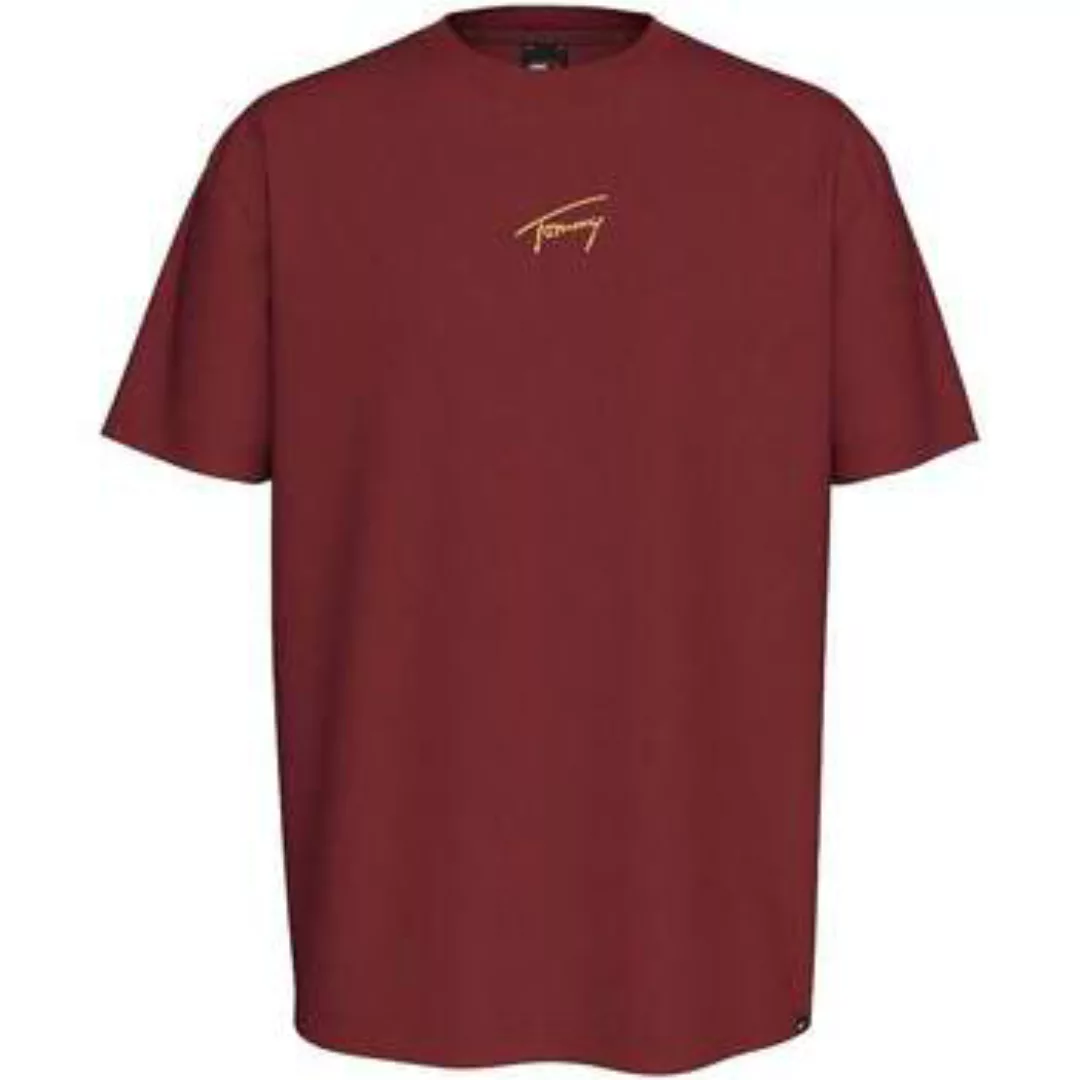 Tommy Jeans  T-Shirts & Poloshirts Gold Signature T-Shirt Regatta Red günstig online kaufen