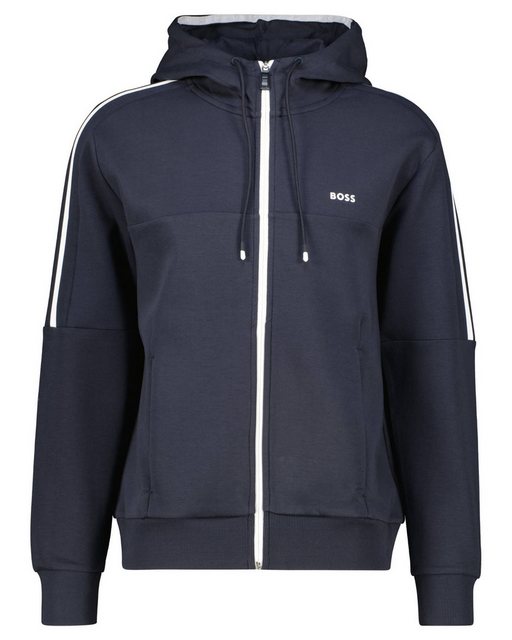 BOSS Sweatjacke Herren Sweatjacke SAGGYNOS mit Kapuze Regular Fit (1-tlg) günstig online kaufen