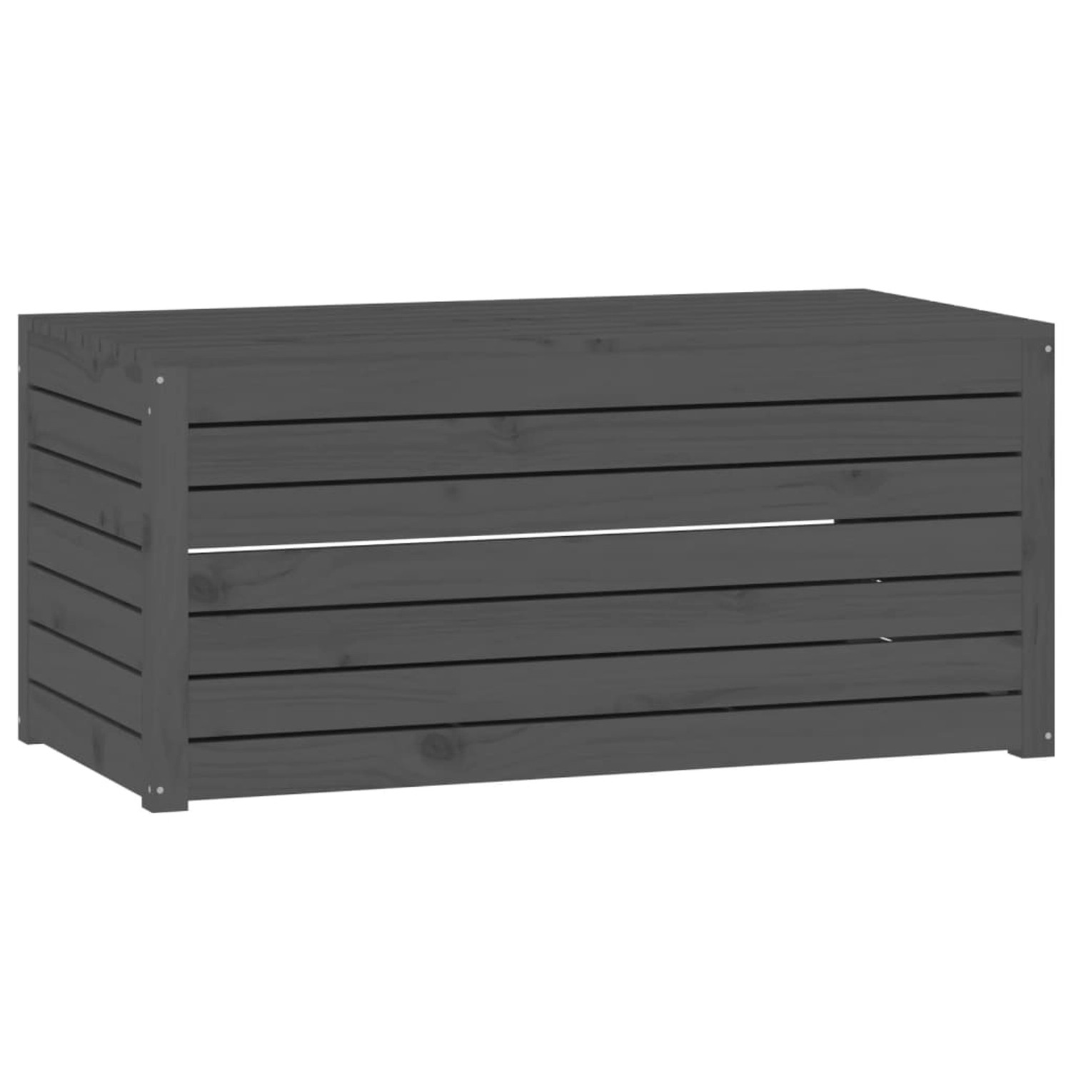 vidaXL Gartenbox Grau 101x50,5x46,5 cm Massivholz Kiefer günstig online kaufen