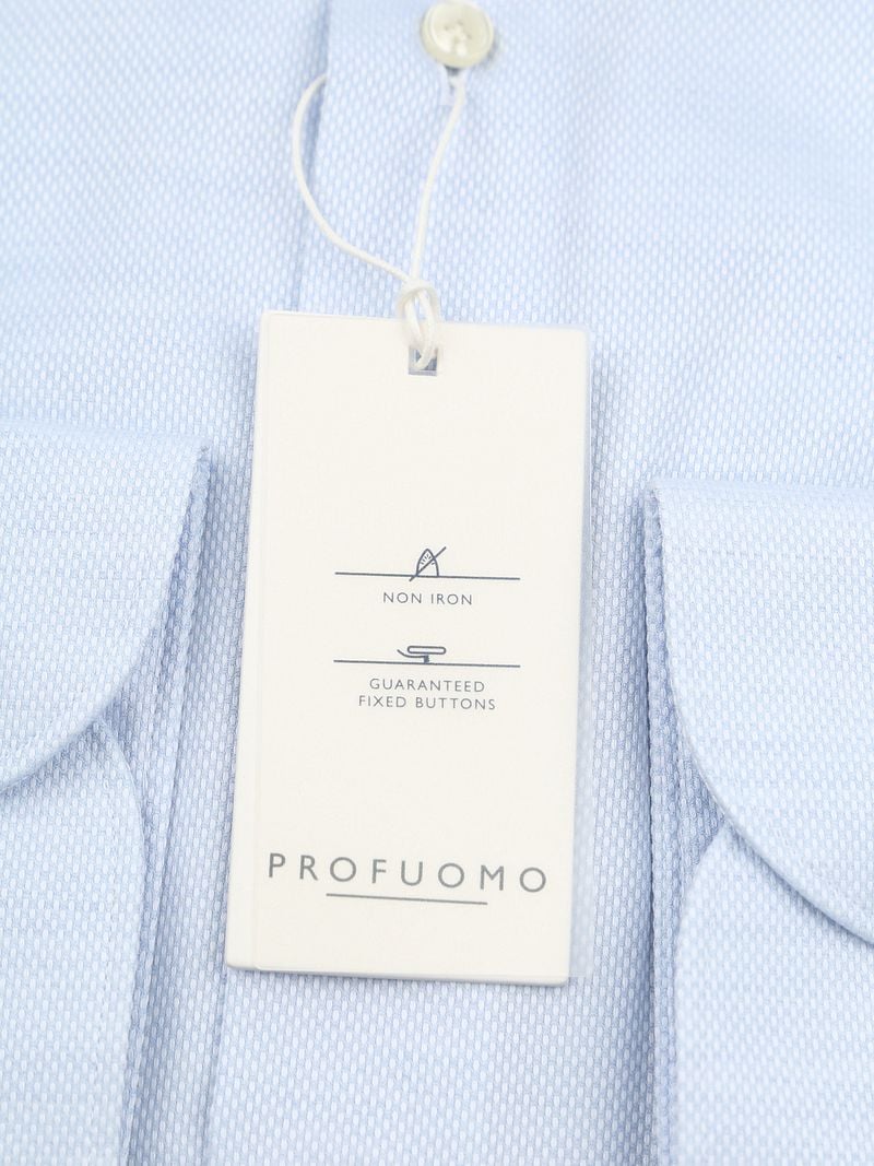Profuomo Basketweave Hemd Hellblau   - Größe 43 günstig online kaufen