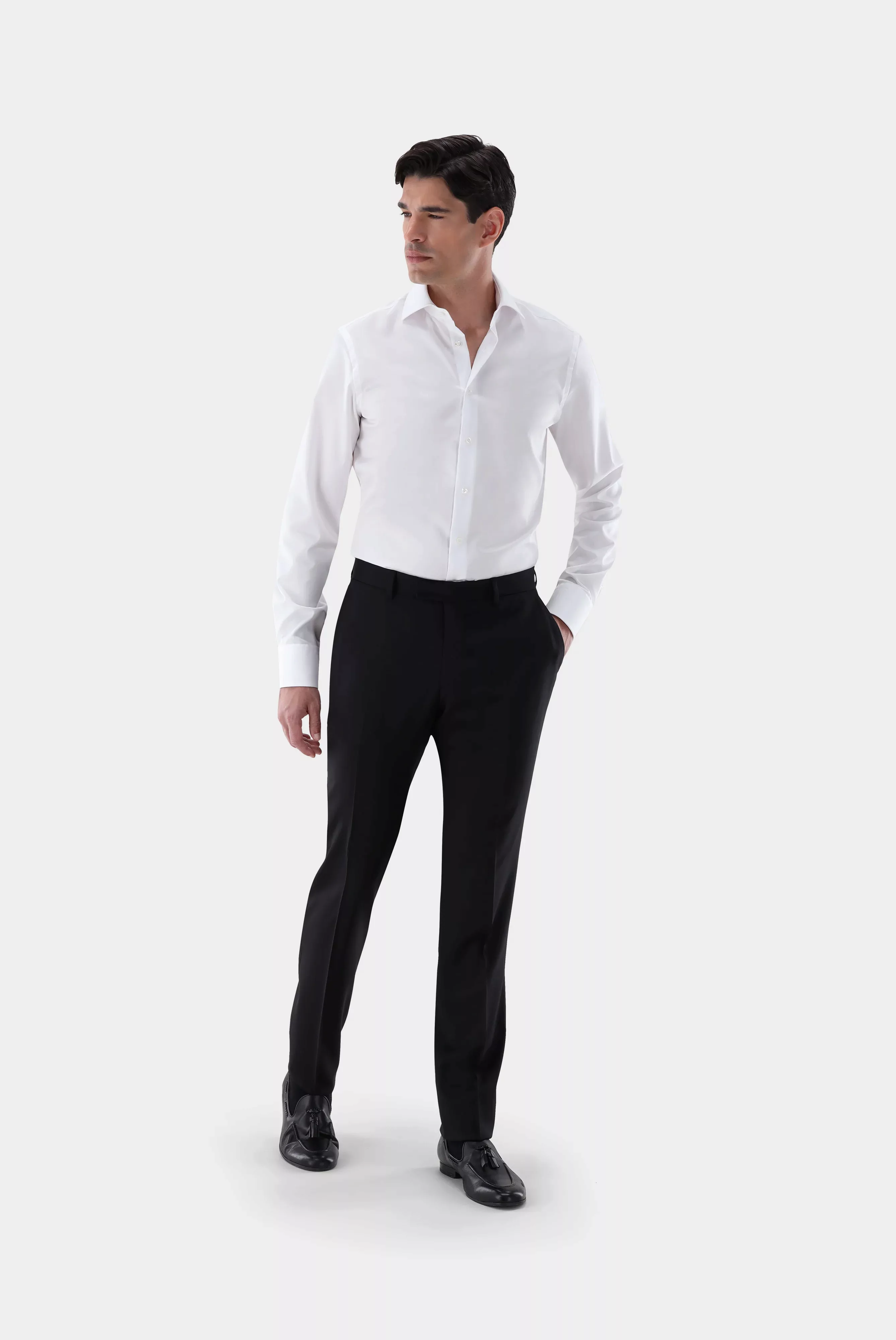 Bügelfreies Twill Hemd Slim Fit günstig online kaufen