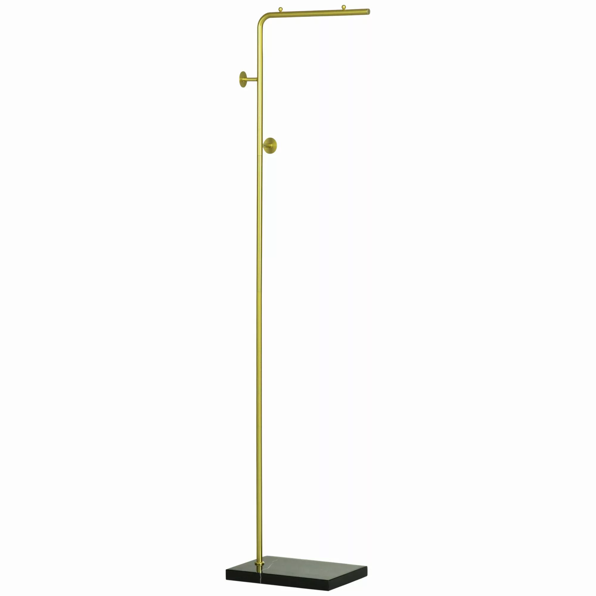 HOMCOM Garderobenständer mit Haken, Marmor Basis, günstig online kaufen