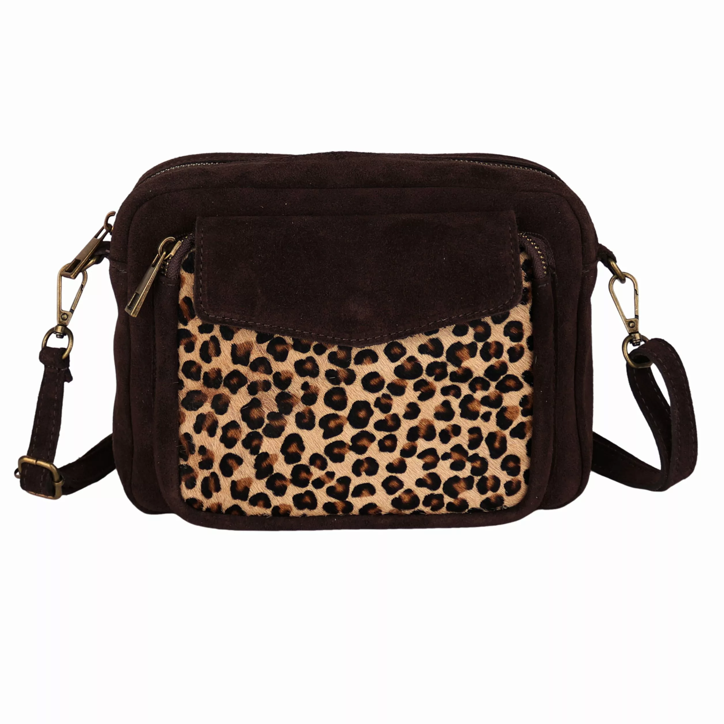 MIRROSI Schultertasche aus Echtleder Kuhfell, hergestellt günstig online kaufen