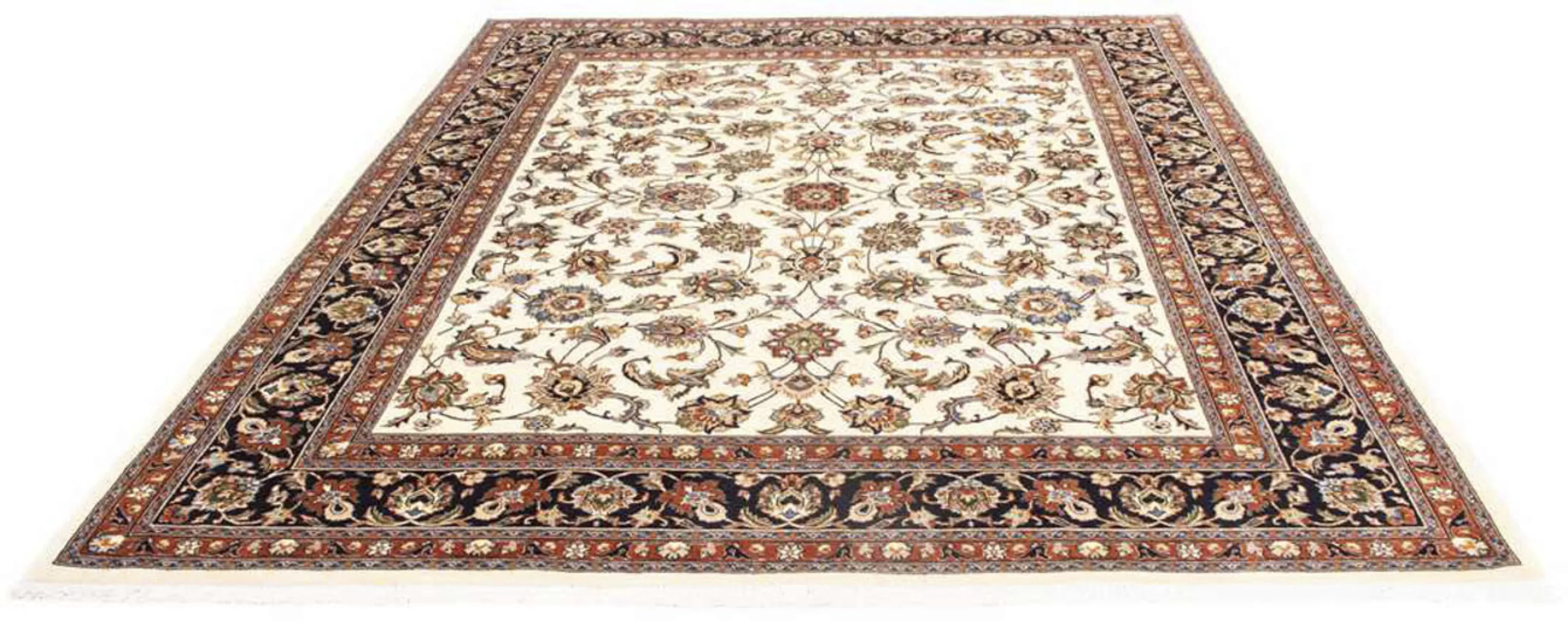 morgenland Wollteppich »Kaschmar Blumenmuster Blu scuro 342 x 248 cm«, rech günstig online kaufen