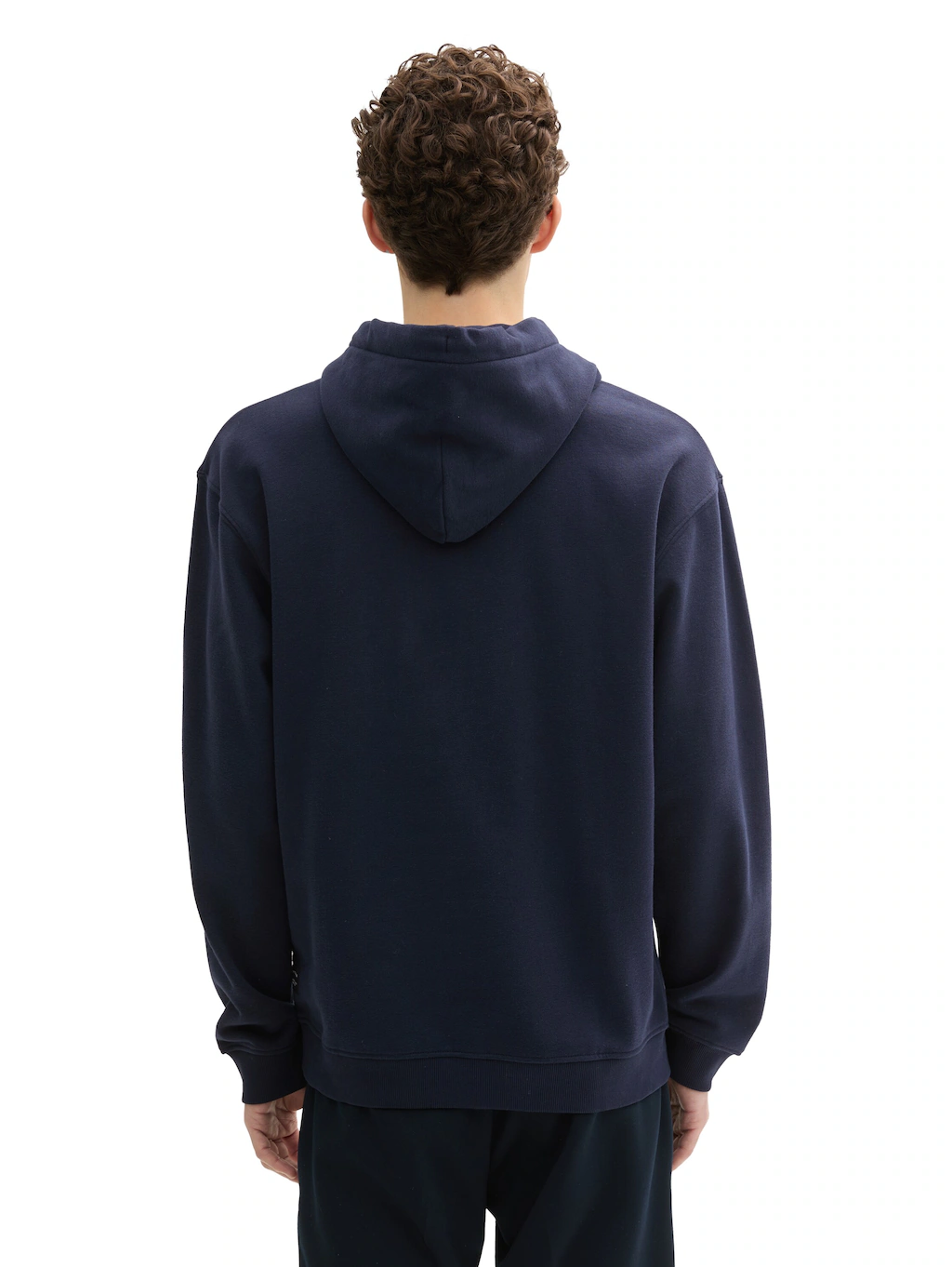 TOM TAILOR Denim Sweatshirt mit Kapuze und Logo-Print günstig online kaufen