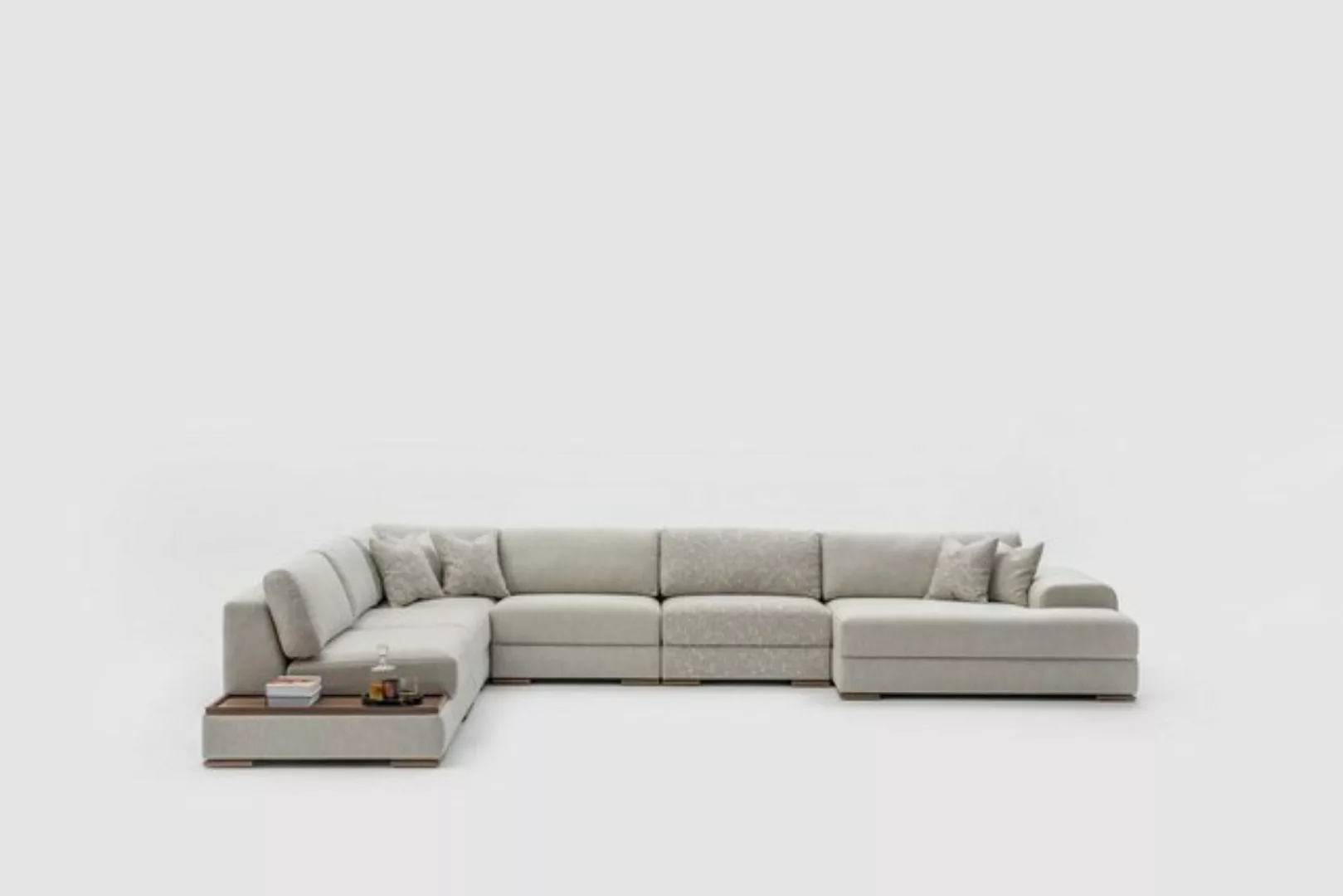 Xlmoebel Ecksofa Moderne Eckcouch in U-Form aus Stoff für das Wohnzimmer - günstig online kaufen