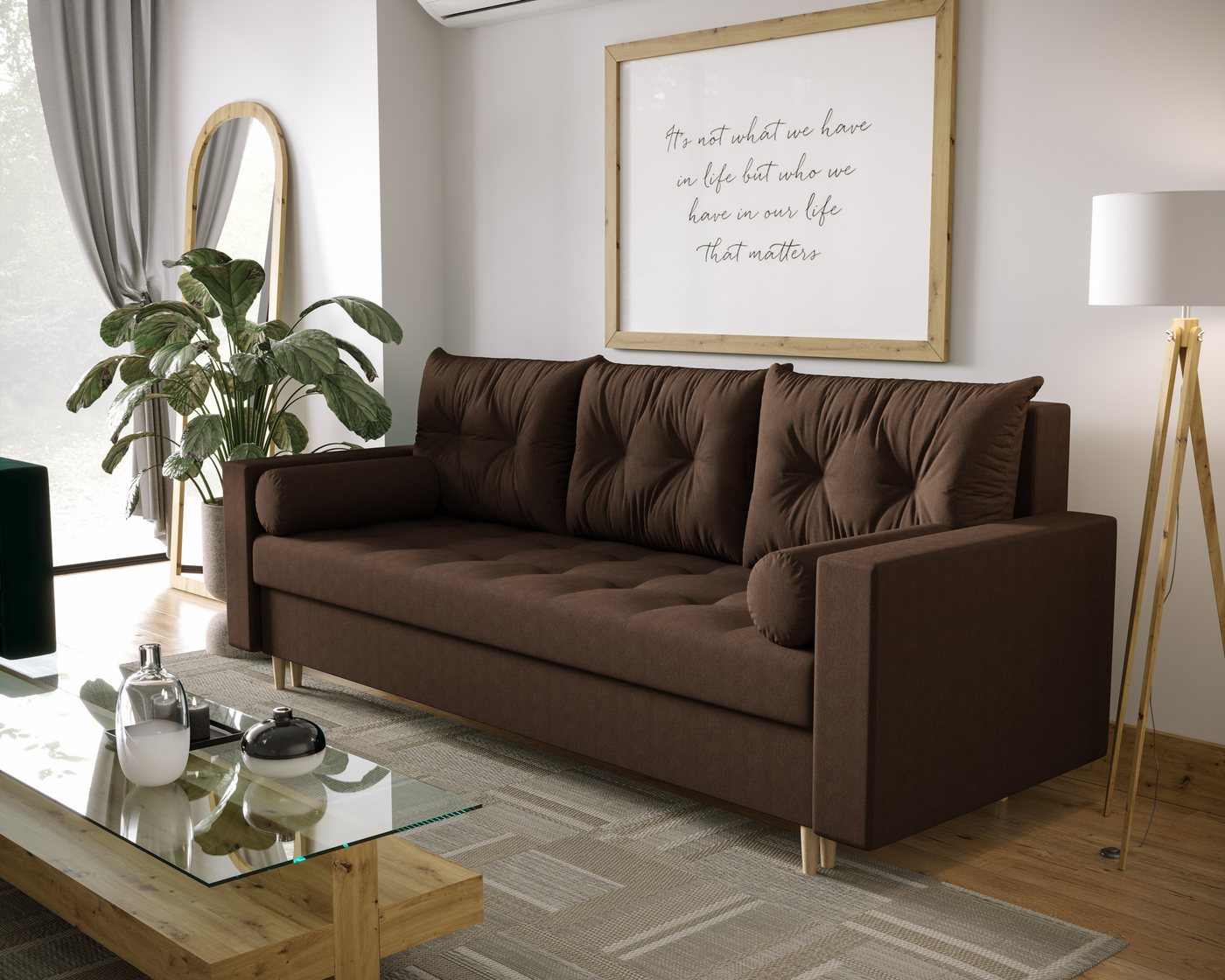 ALTDECOR Sofa SKANI, Couch mit Schlaffunktion, Bettkasten, Wohnzimmer günstig online kaufen