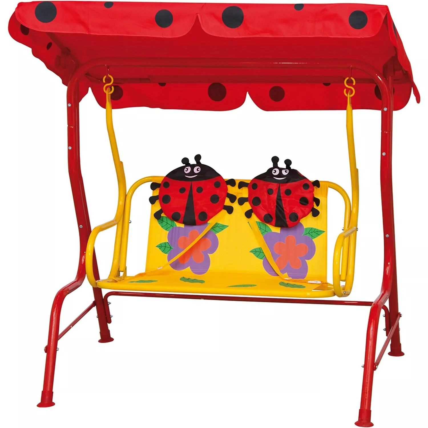 Siena Garden Kinder-Hollywoodschaukel Marie Rot 75x115x118 cm günstig online kaufen