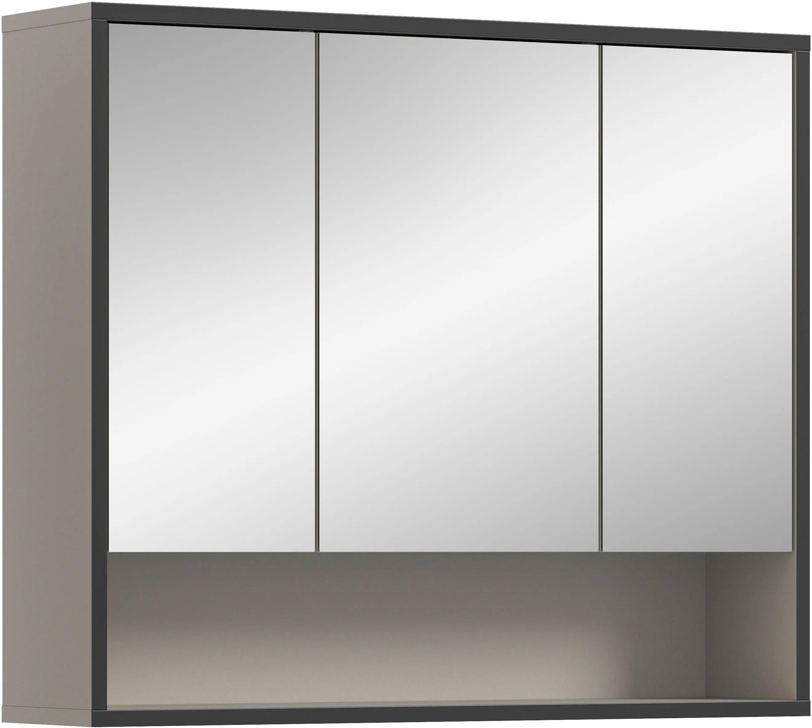 welltime Spiegelschrank "Locri, Höhe 68 cm, 2 Spiegeltüren", (1 St.), moder günstig online kaufen