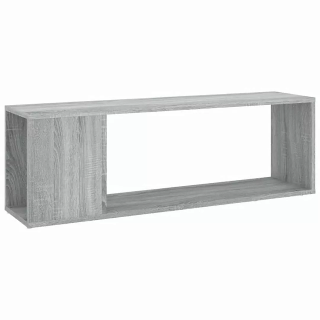 furnicato TV-Schrank Grau Sonoma 100x24x32 cm Holzwerkstoff (1-St) günstig online kaufen