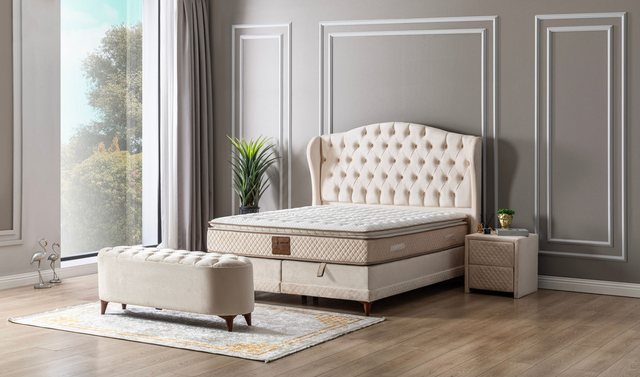 Özberk Boxspringbett Piazza-180 (180 x 200 cm, 4-St., 4-Teilig), mit Bettka günstig online kaufen