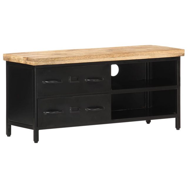 Tv-schrank 90x30x41 Cm Raues Mangoholz günstig online kaufen