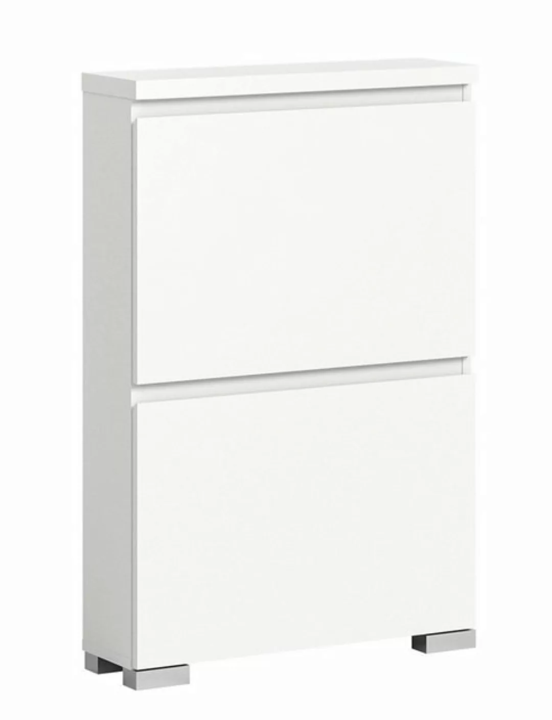 xonox.home Schuhschrank in Weiß - 60x88x18cm (BxHxT) günstig online kaufen