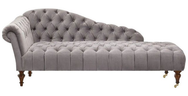 Xlmoebel Chaiselongue Klassische Chesterfield Chaise Lounge Beige Stoff Sof günstig online kaufen