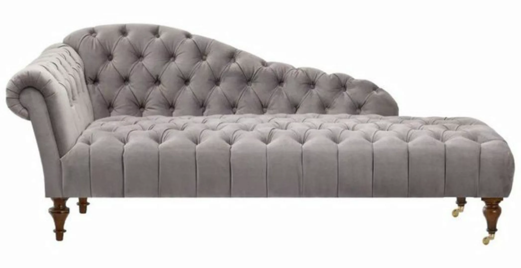 Xlmoebel Chaiselongue Klassische Chesterfield Chaise Lounge Beige Stoff Sof günstig online kaufen