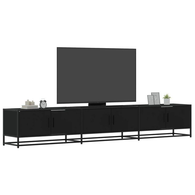 vidaXL Schrankmodule TV-Schrank Schwarz 240x35x41 cm Holzwerkstoff günstig online kaufen