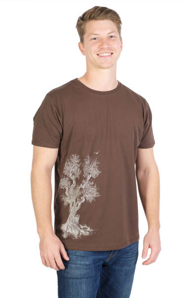 Shirt Aus Biobaumwolle Für Herren "Olive Tree" günstig online kaufen