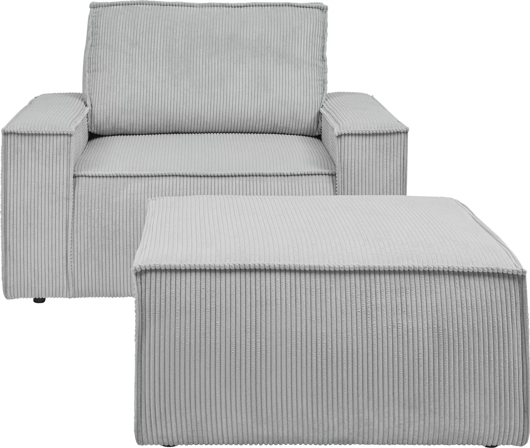 Home affaire Sessel »SHERWOOD«, Loveseat und Hocker im Set, passend zur Pol günstig online kaufen