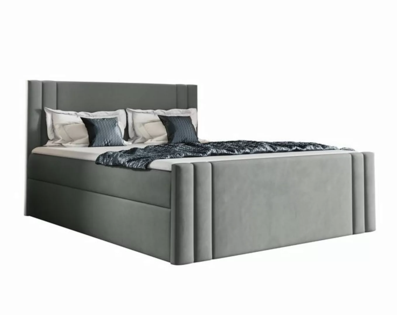 Furnix Boxspringbett CARLOTT 120/140/160/180/200x200 Kontinentalbett mit Be günstig online kaufen