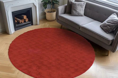 Teppich   ¦ beige ¦ Synthetische Fasern ¦ Maße (cm): B: 200 H: 3  Ø: 200 Te günstig online kaufen