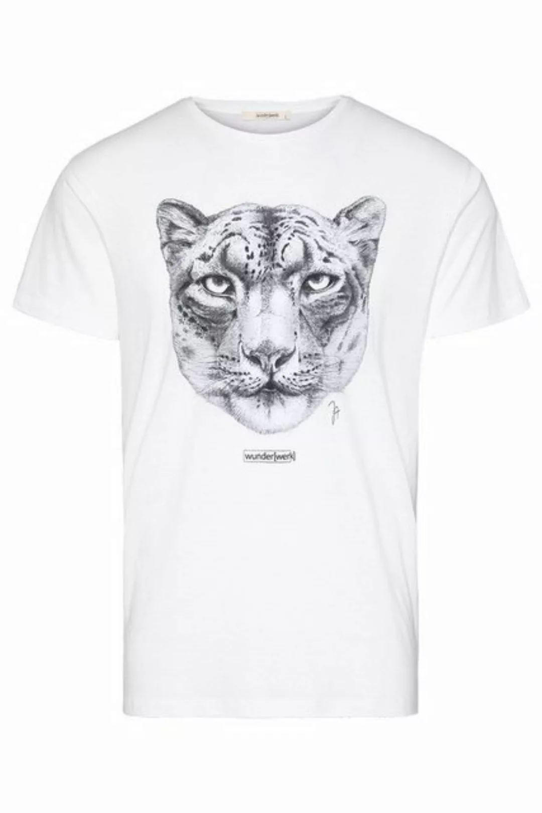 wunderwerk Rundhalsshirt Tee snow leopard male günstig online kaufen