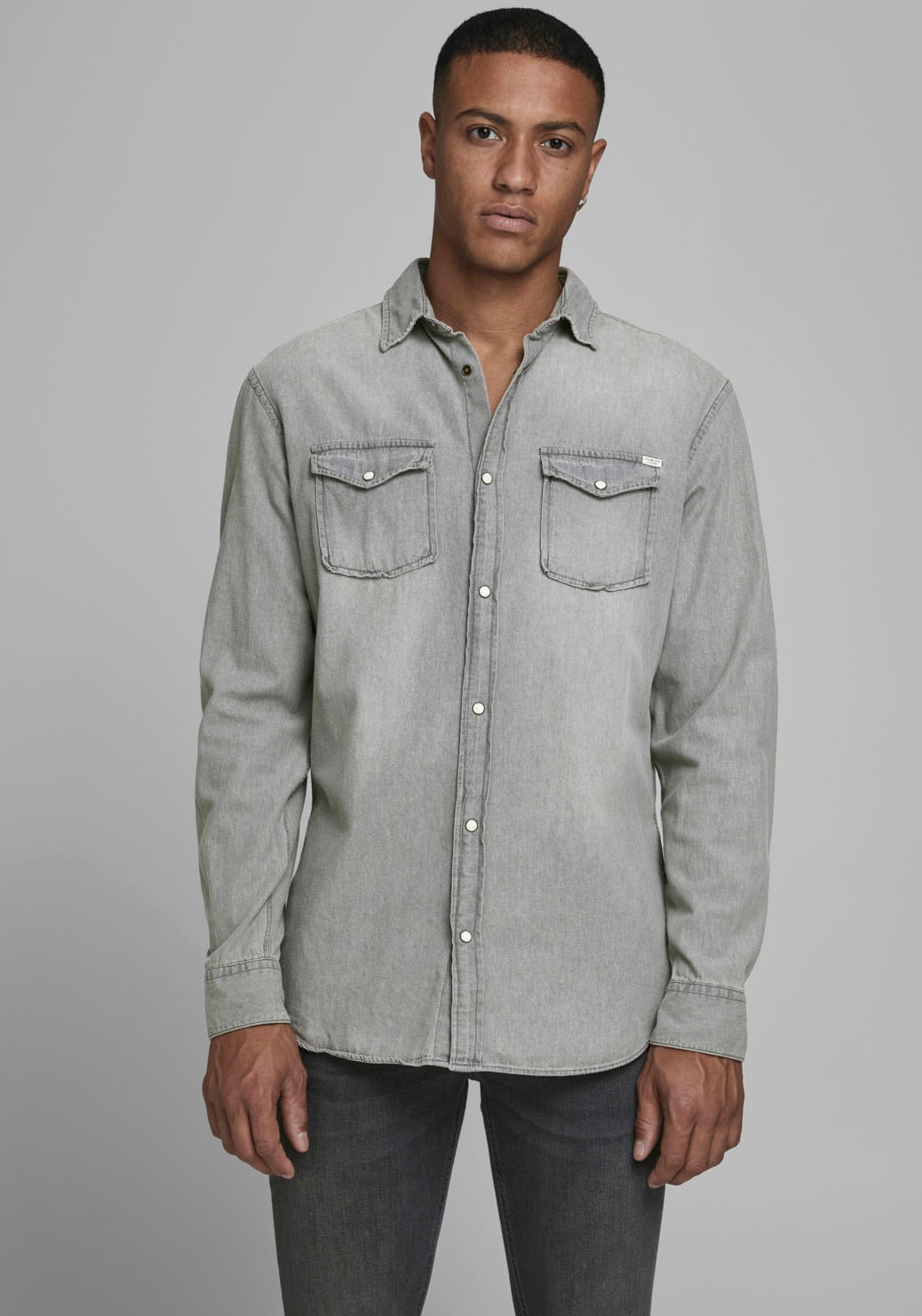 Jack & Jones Herren Jeanshemd JJESHERIDAN SHIRT L/S günstig online kaufen