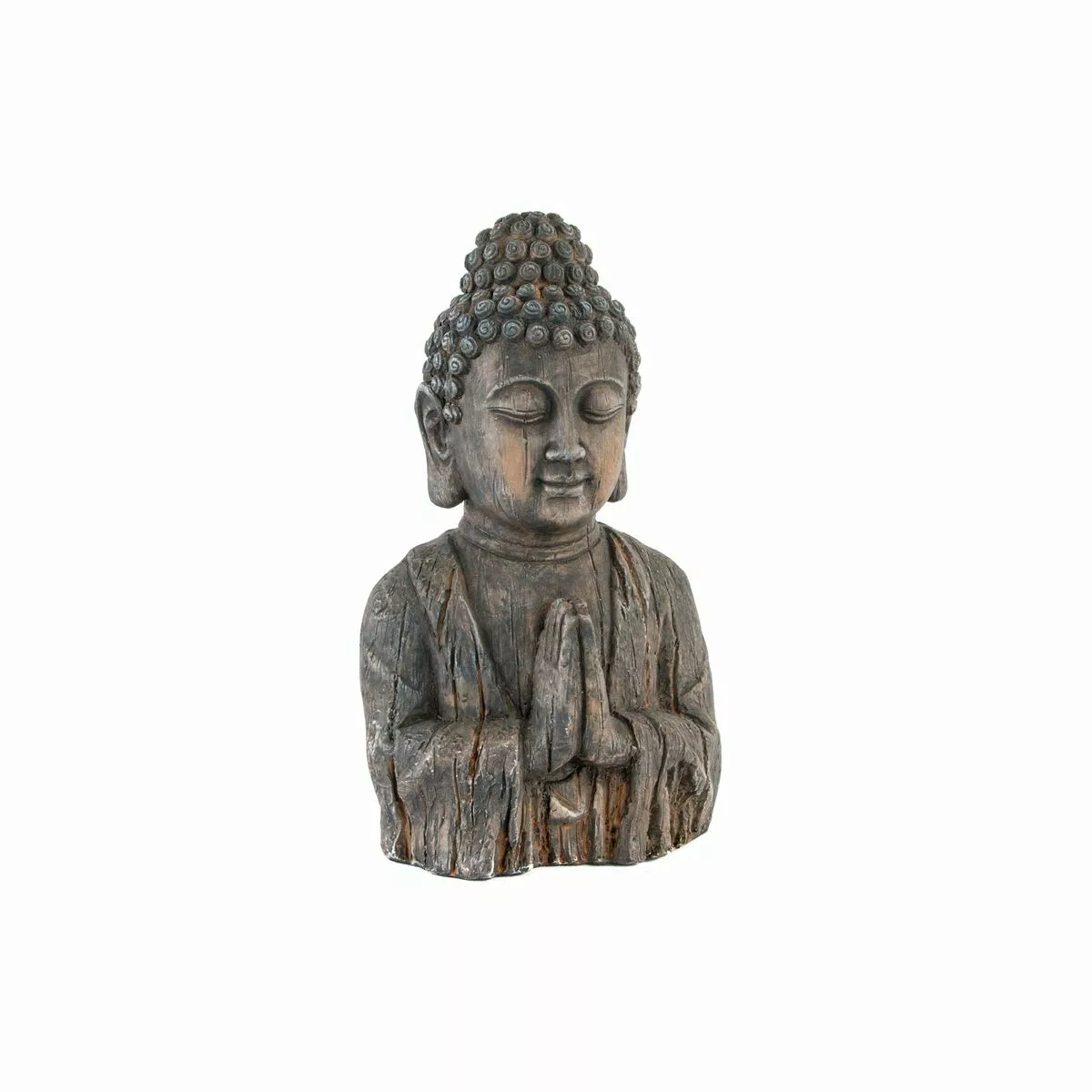 Deko-figur Dkd Home Decor Fiberglas Grau Buddha Stein Glas (28 X 20 X 50 Cm günstig online kaufen