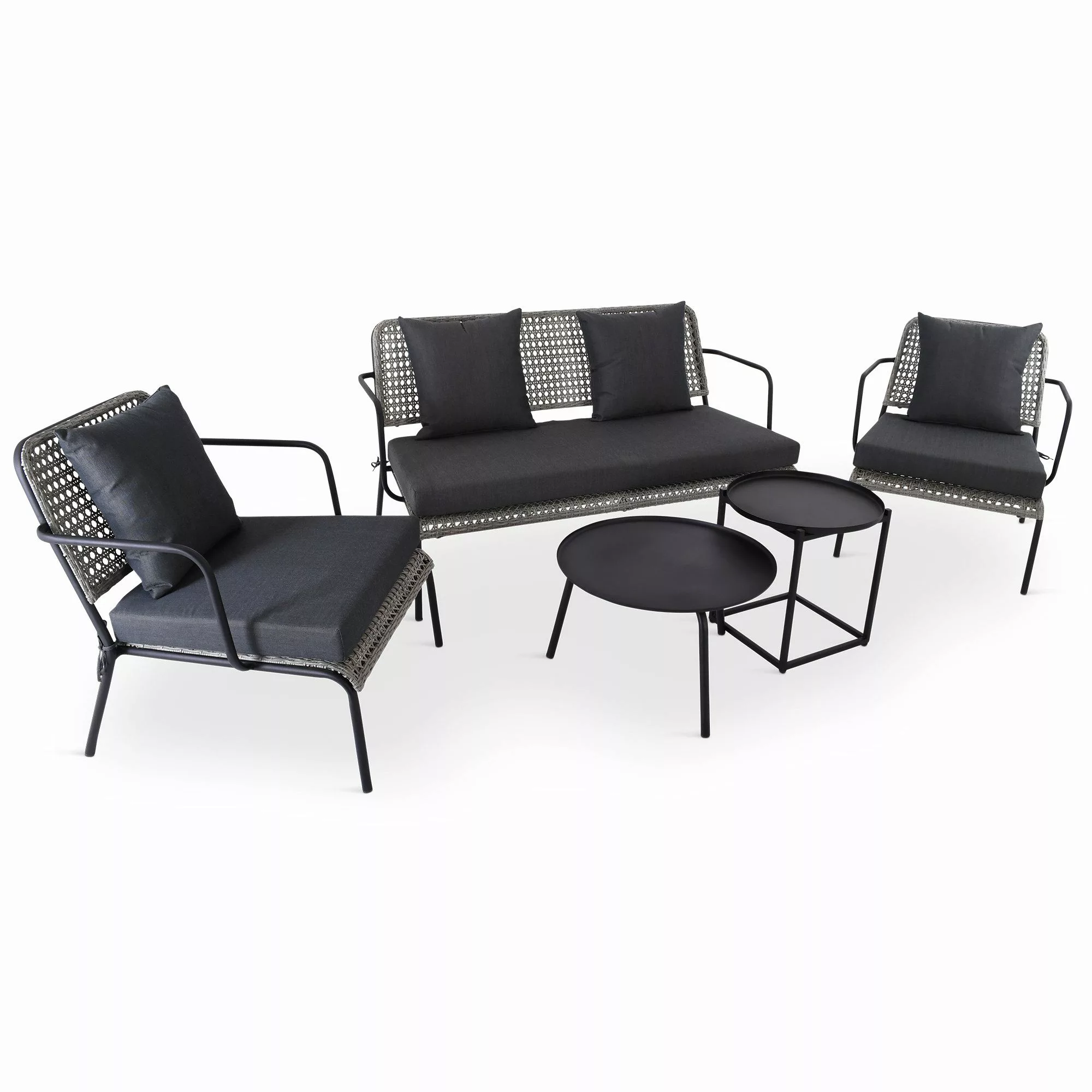 Raburg Gartenlounge-Set Lounge-Sitzgruppe, Polyratten, Anisa, (5-teilig, günstig online kaufen