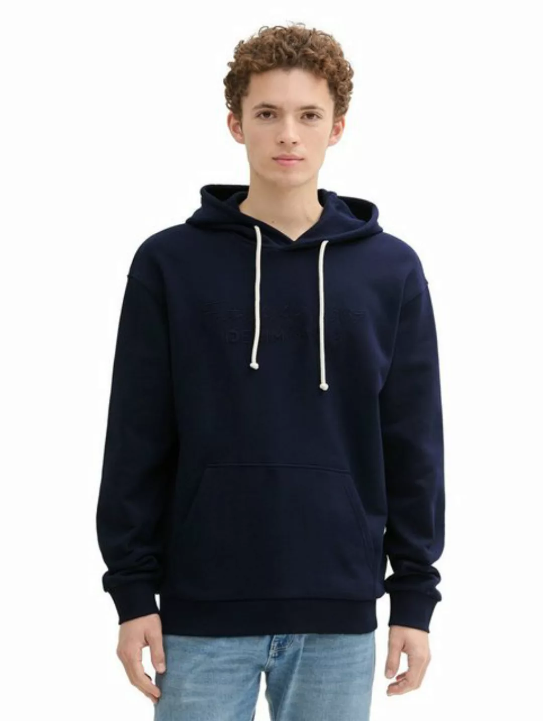 TOM TAILOR Denim Sweatjacke Hoodie mit Logostickerei günstig online kaufen