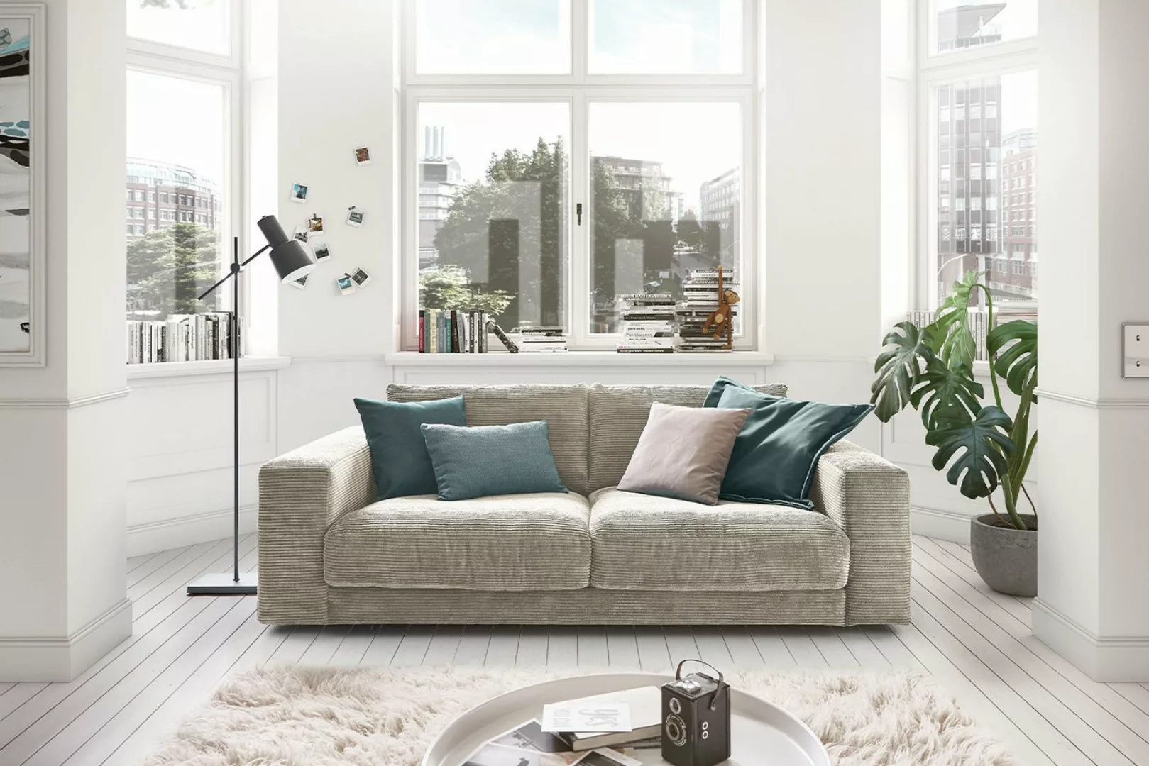 KAWOLA Sofa MADELINE, Couch 2-Sitzer oder 3-Sitzer Cord verschiedene Farben günstig online kaufen