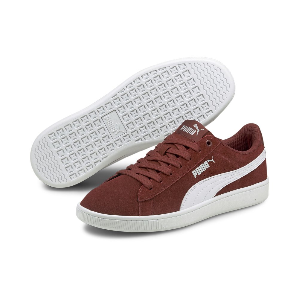 Puma Sneaker Für Damen Puma Vikky V 2 EU 41 Red Dark / White / Silver günstig online kaufen