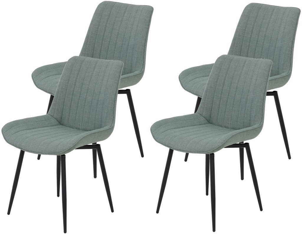 HELA Drehstuhl "Vierfußstuhl BERGEN", (Set), 4 St., Webstoff, Esszimmerstuh günstig online kaufen