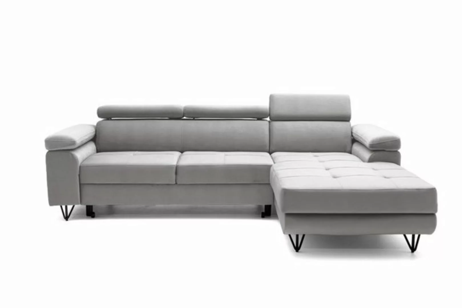 NEXT COLLECTION Ecksofa Ecksofa mit verstellbaren Kopfstützen NORIS günstig online kaufen