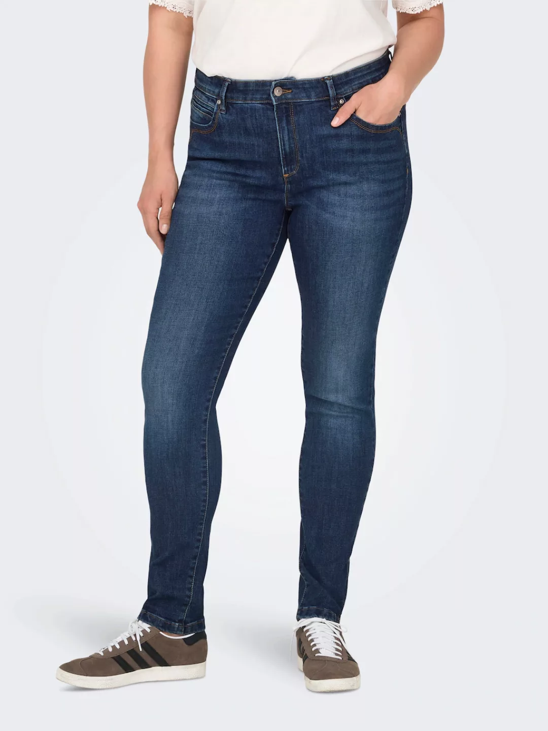 ONLY CARMAKOMA 7/8-Jeans CARKarla (1-tlg) Plain/ohne Details günstig online kaufen