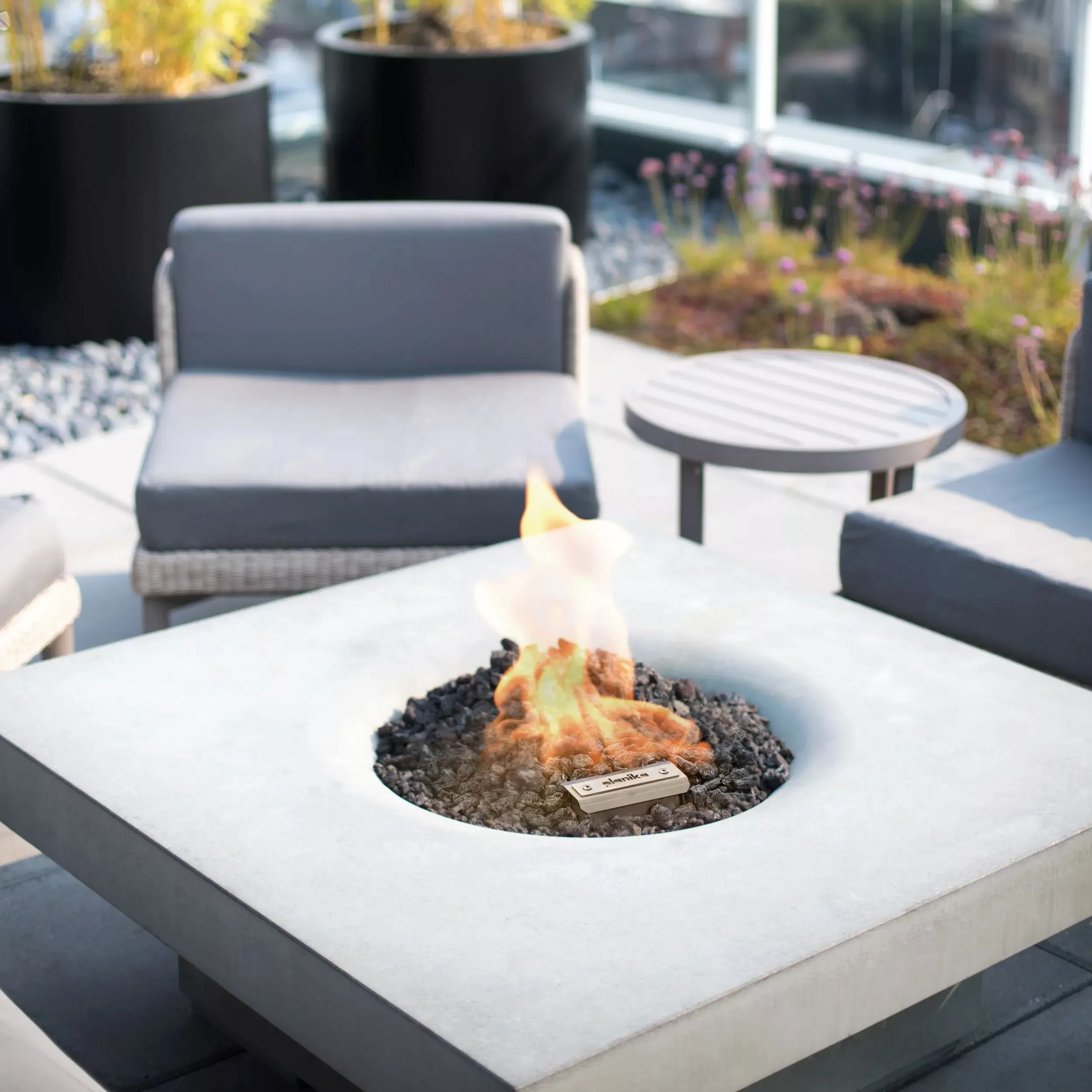 Planika Galio Fire Pit Insert [Einbaubrenner Gaskamin Außenbereich]: Erdgas günstig online kaufen