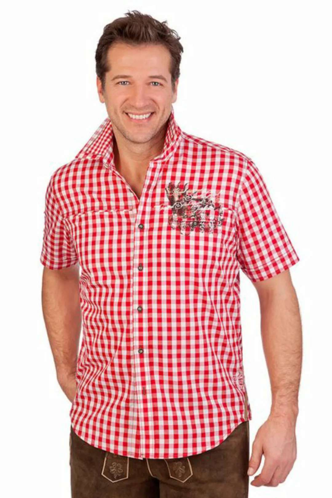 Stockerpoint Trachtenhemd Trachtenhemd - JAGDFIEBER - rot günstig online kaufen