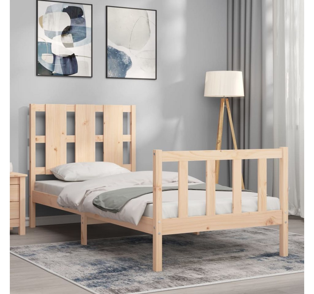 vidaXL Bett Massivholzbett ohne Matratze 90x190 cm Kiefer günstig online kaufen