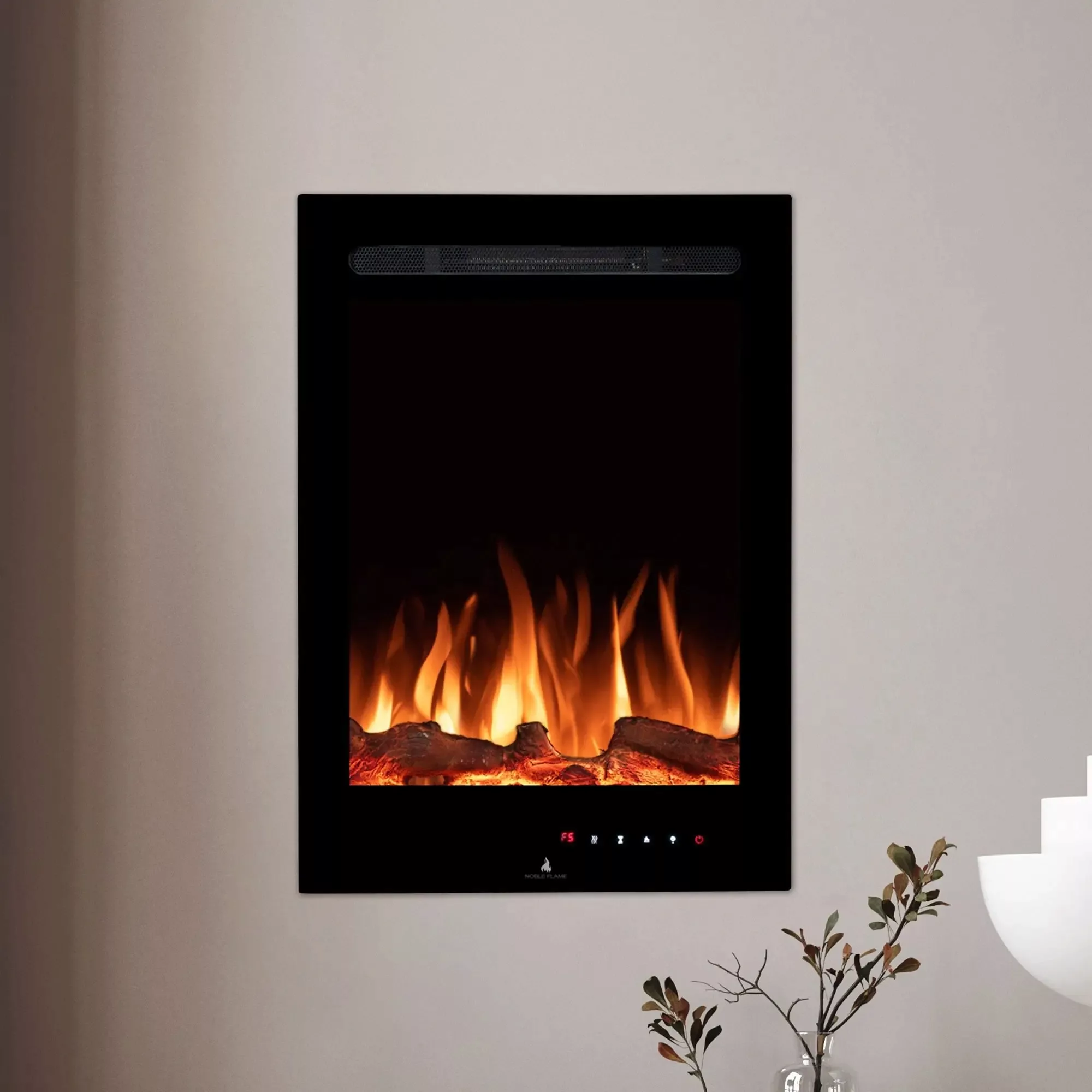 Noble Flame Lenox schwarz [Elektrokamin Wandeinbau/wandhängend] günstig online kaufen