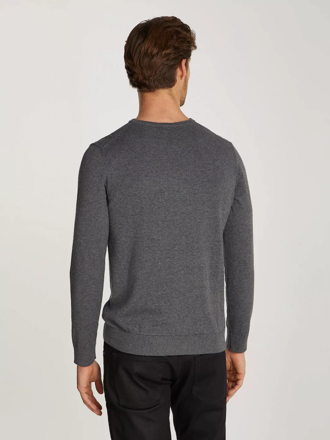 Calvin Klein Rundhalspullover COTTON SILK BLEND CN SWEATER mit Logoprägung günstig online kaufen