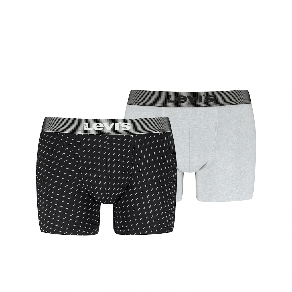 Levis Boxershorts "LEVIS MEN DENIM AOP BOXER BRIEF 2P", (2 St.), mit markan günstig online kaufen