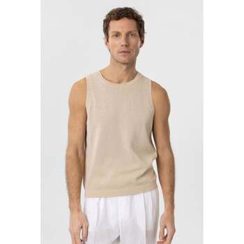 Antioch  T-Shirts & Poloshirts Natalio Sleeveless Knitted Cotton T-Shirt günstig online kaufen
