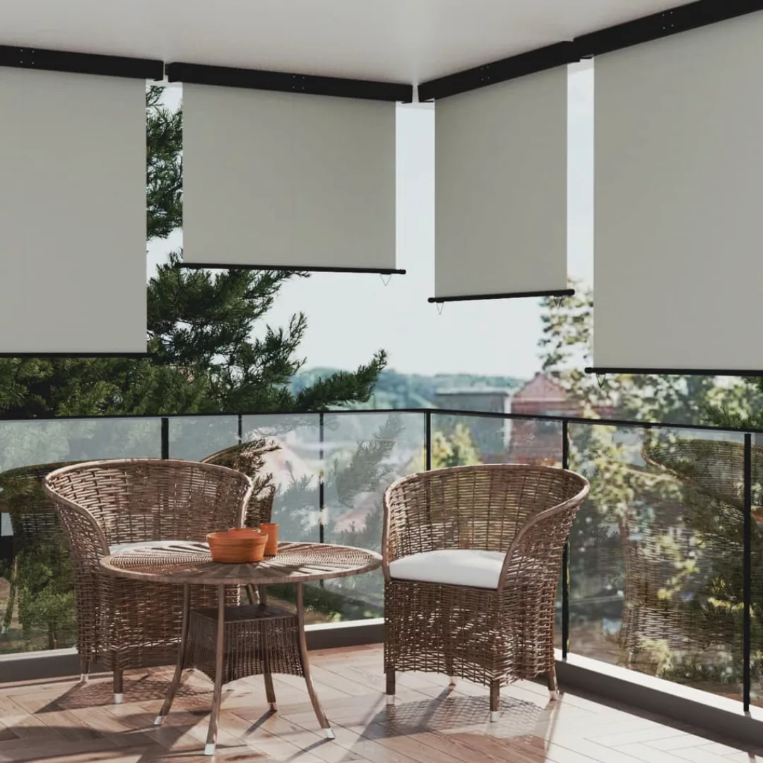 Balkon-seitenmarkise 140x250 Cm Grau günstig online kaufen